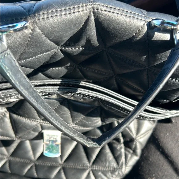 Michael Kors Black Quilted Backpack - Picture 11 of 13